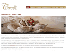 Tablet Screenshot of cavelli-linen.co.za